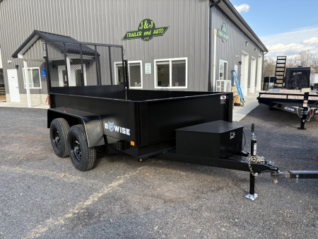 New 2026 BWISE 6x10 10K Dump Trailer with Landscape Gate