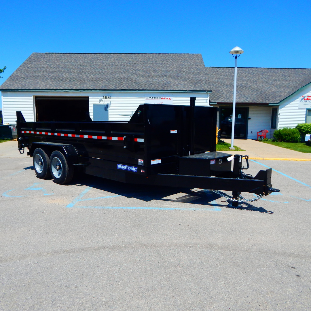 New 2026 Sure-Trac 7x16 16k Telescopic Dump Trailer