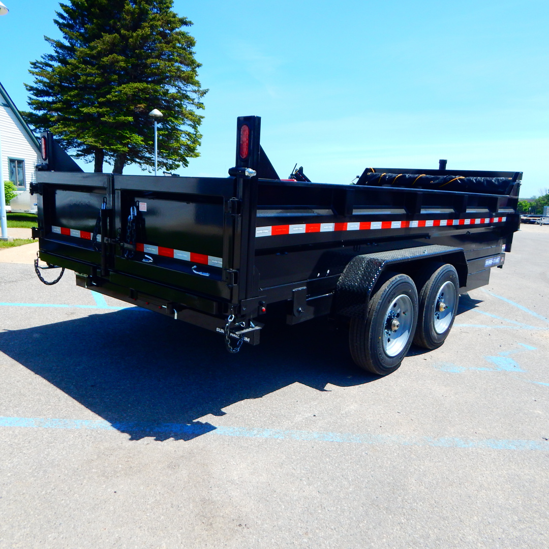 New 2026 Sure-Trac 7x16 16k Telescopic Dump Trailer