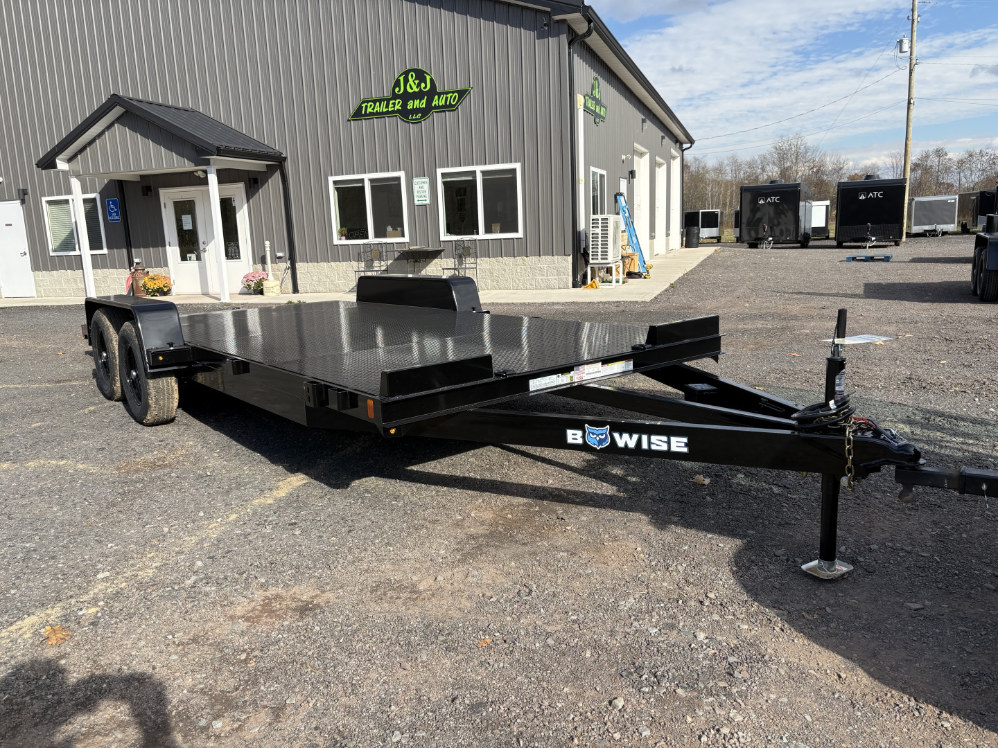 New 2026 BWISE CH10 82x20 10K Full Steel Deck Car Hauler Car Hauler w/Removable Fenders