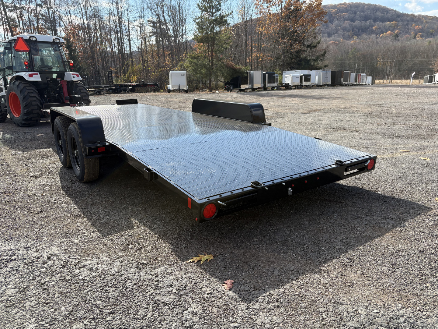 New 2026 BWISE CH10 82x20 10K Full Steel Deck Car Hauler Car Hauler w/Removable Fenders