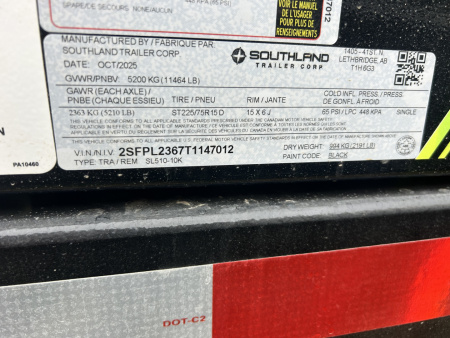 New 2026 Southland Trailers 5'X10' 10K GVWR Dump Trailer