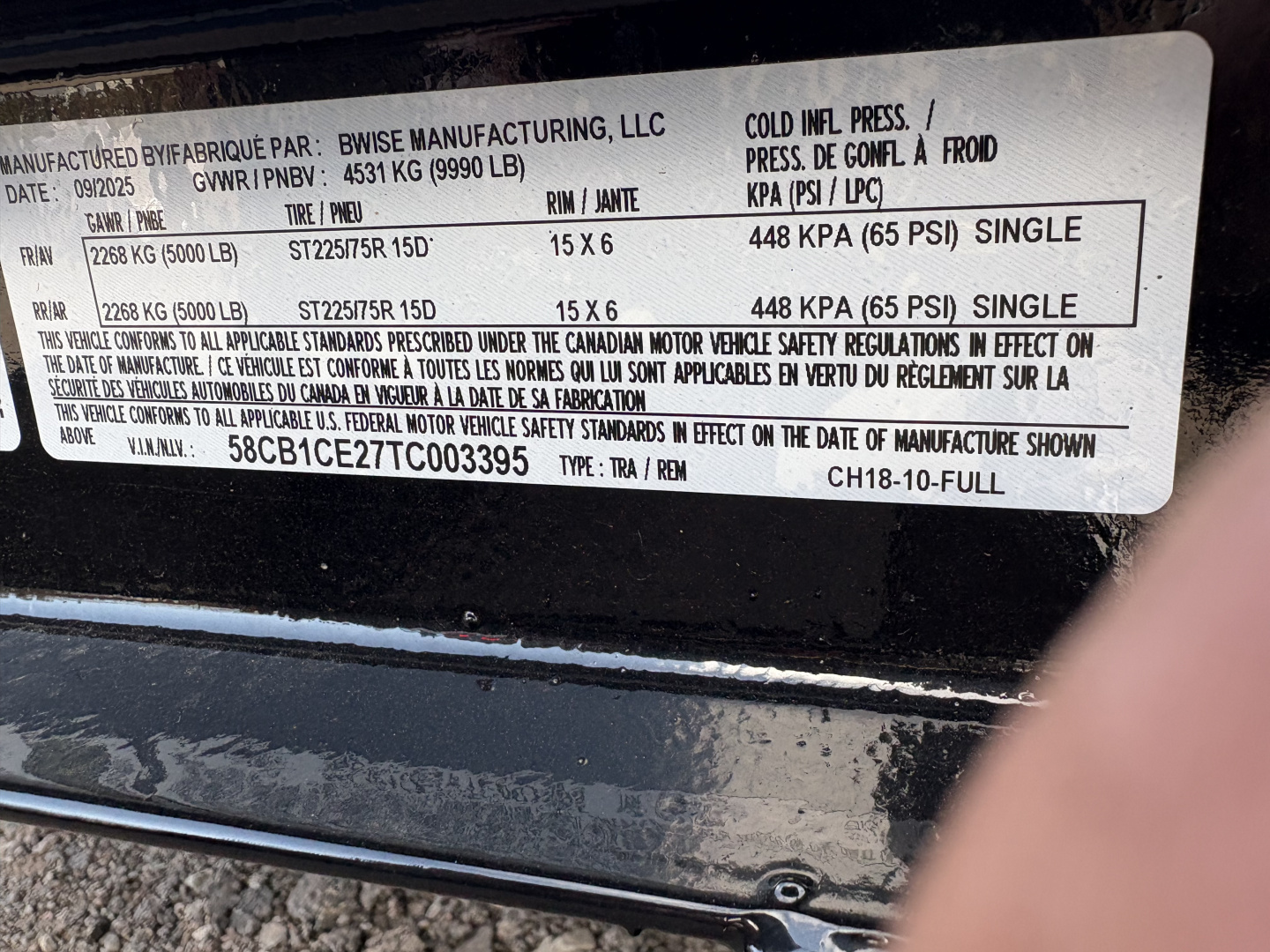 New 2026 BWISE CH10 82x18 10K Car Hauler Car Hauler