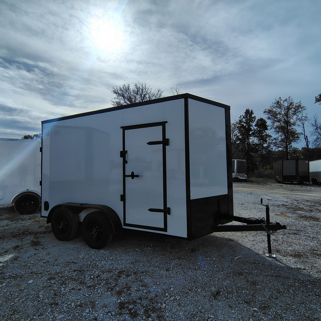 New 2026 Mammoth 7x12 TA Cargo / Enclosed Trailer,7' interior height, 35k axles, .080 polycore exterior