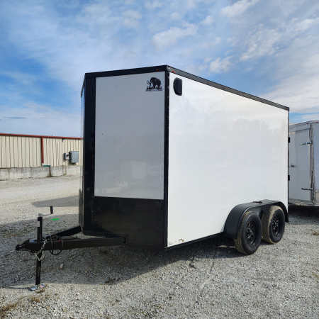 New 2026 Mammoth 7x12 TA Cargo / Enclosed Trailer,7' interior height, 35k axles, .080 polycore exterior