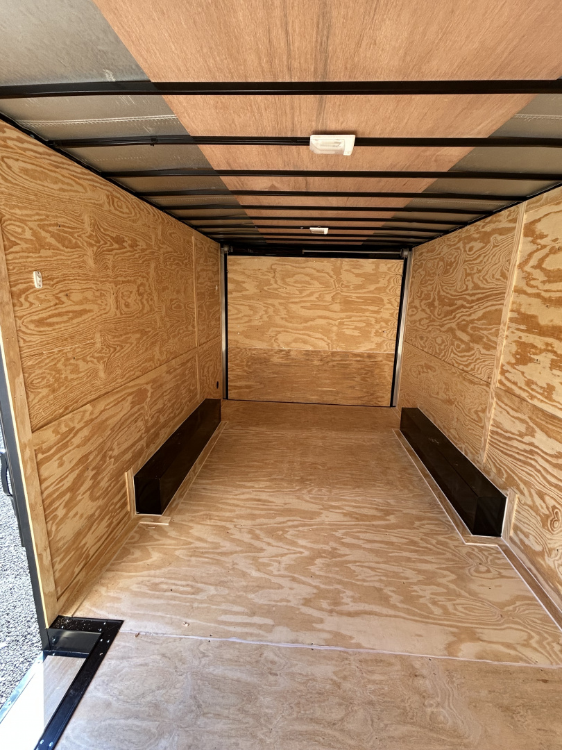 New 2026 Family Trailer 8.5x16 Tandem Axles(5200lbs) Cargo / Enclosed Trailer-Screwless Exterior-Blackout PKG-Rear Spoiler