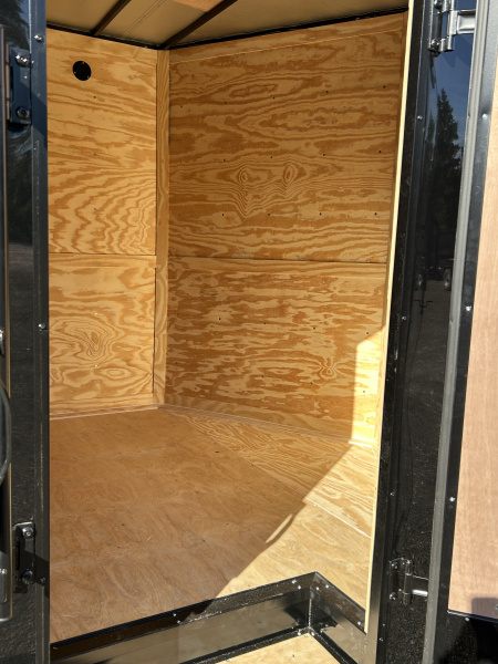 New 2026 Family Trailer 8.5x16 Tandem Axles(5200lbs) Cargo / Enclosed Trailer-Screwless Exterior-Blackout PKG-Rear Spoiler