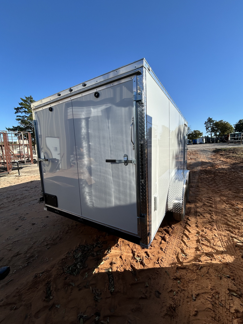 New 2026 Family Trailer 7x16 Tandem Axles Cargo / Enclosed Trailer-Screwless Exterior-Basic Pkg