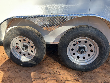 New 2026 Family Trailer 7x16 Tandem Axles Cargo / Enclosed Trailer-Screwless Exterior-Basic Pkg