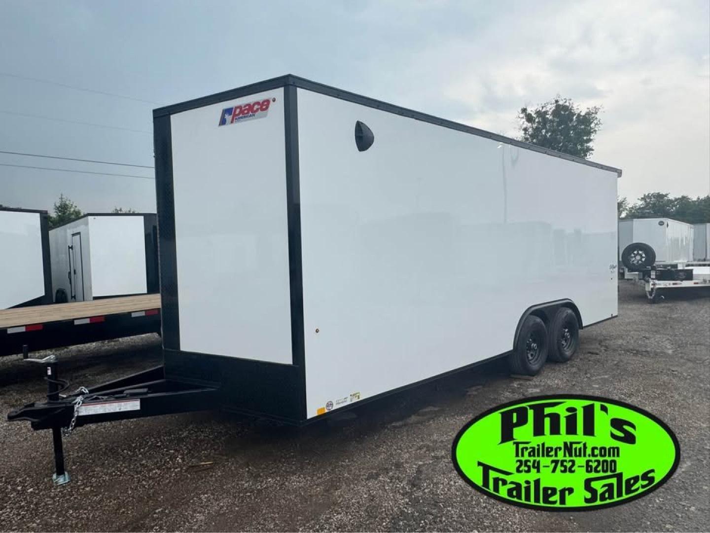 New Pace American 8.5X20 Cargo / Enclosed Trailer REAR WING & UPGRADED .080 SCREWLESS EXTERIOR ONLY 1 AVAILABLE AT THIS PRICE!