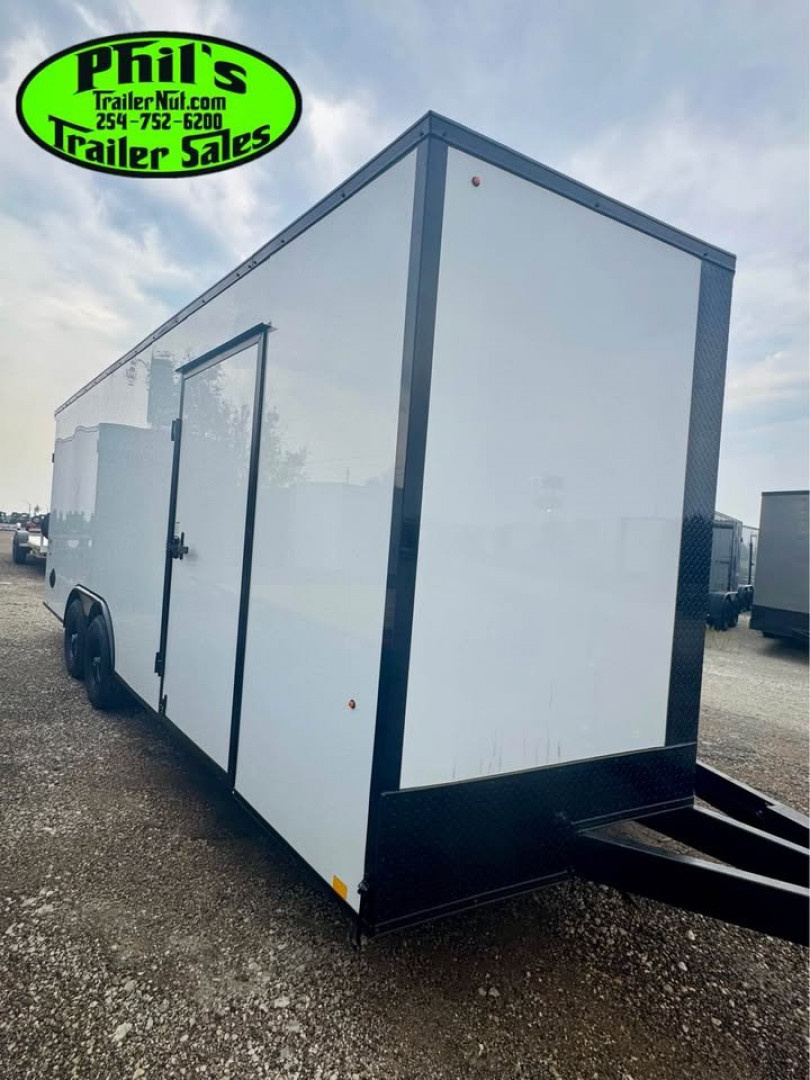 New Pace American 8.5X20 Cargo / Enclosed Trailer REAR WING & UPGRADED .080 SCREWLESS EXTERIOR ONLY 1 AVAILABLE AT THIS PRICE!