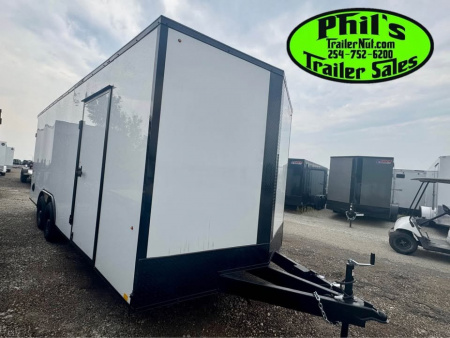 New Pace American 8.5X20 Cargo / Enclosed Trailer REAR WING & UPGRADED .080 SCREWLESS EXTERIOR ONLY 1 AVAILABLE AT THIS PRICE!