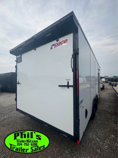 New Pace American 8.5X20 Cargo / Enclosed Trailer REAR WING & UPGRADED .080 SCREWLESS EXTERIOR ONLY 1 AVAILABLE AT THIS PRICE!