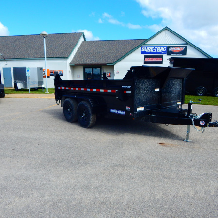 New 2026 Sure-Trac 7x12 12k Scissor Dump Trailer