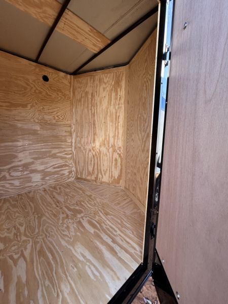 New 2026 Family Trailer 7x16 Tandem Axles Cargo / Enclosed Trailer-Screwless Exterior-Blackout Pkg- Rear Spoiler