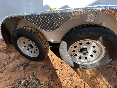 New 2026 Family Trailer 7x16 Tandem Axles Cargo / Enclosed Trailer-Screwless Exterior-Basic Pkg