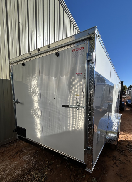 New 2026 Family Trailer 7x16 Tandem Axles Cargo / Enclosed Trailer-Screwless Exterior-Basic Pkg