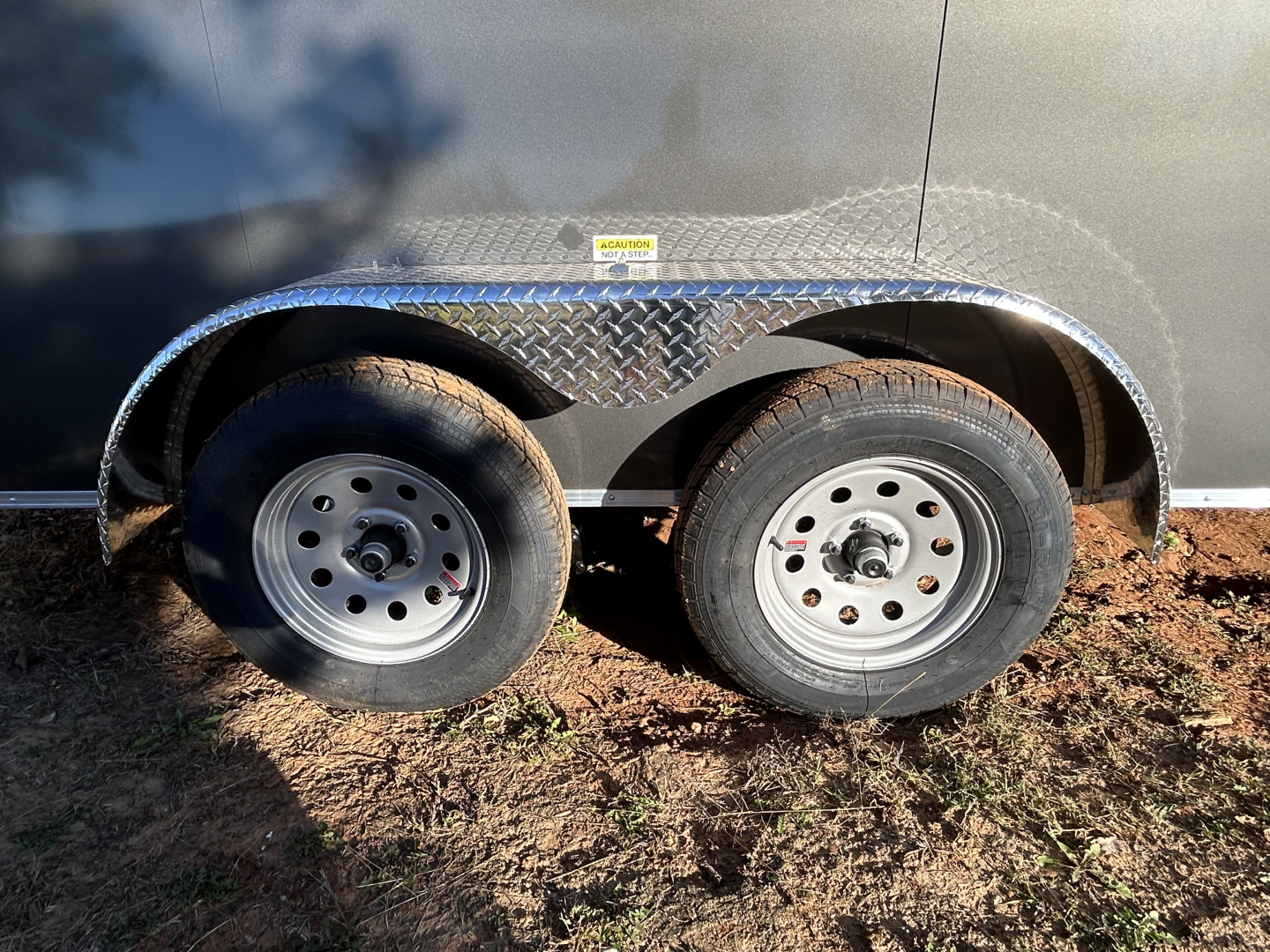 New 2026 Family Trailer 7x16 Tandem Axles Cargo / Enclosed Trailer-Screwless Exterior-Blackout Pkg-Rear Spoiler