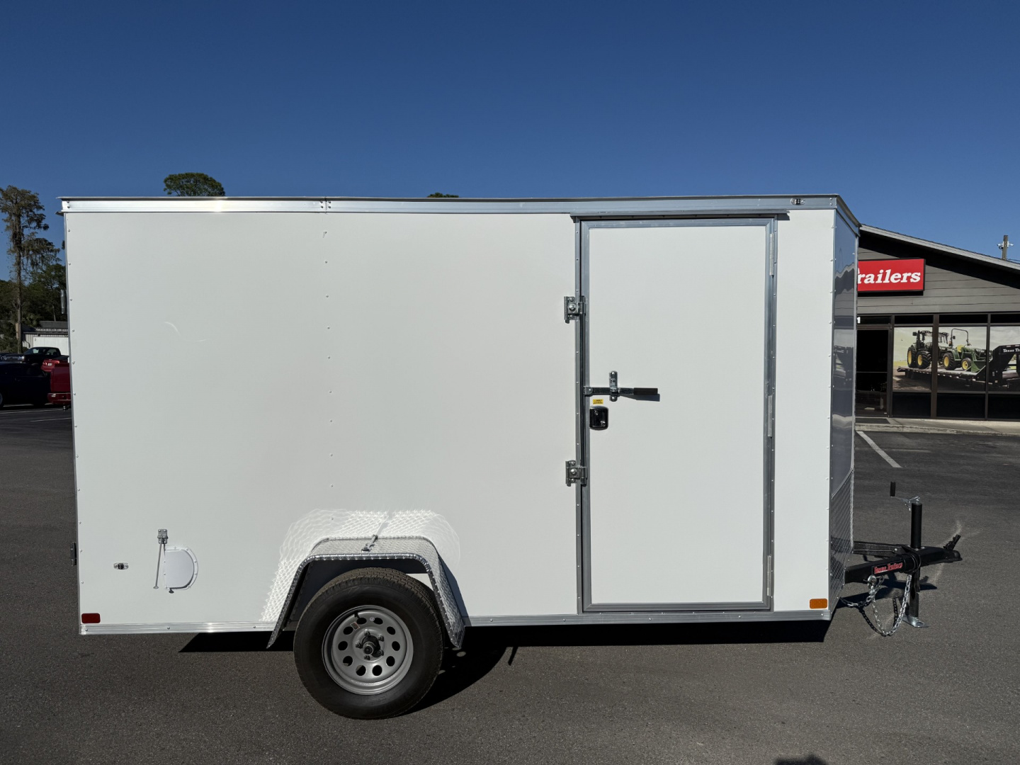 New TX6X12SA TEXAS TRAILERS 6' X 12' CARGO / ENCLOSED TRAILER W/DOUBLE REAR DOORS & SIDE DOOR