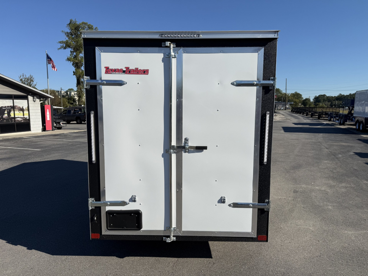 New TX6X12SA TEXAS TRAILERS 6' X 12' CARGO / ENCLOSED TRAILER W/DOUBLE REAR DOORS & SIDE DOOR