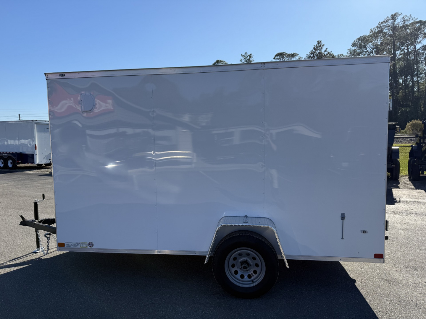 New TX6X12SA TEXAS TRAILERS 6' X 12' CARGO / ENCLOSED TRAILER W/DOUBLE REAR DOORS & SIDE DOOR