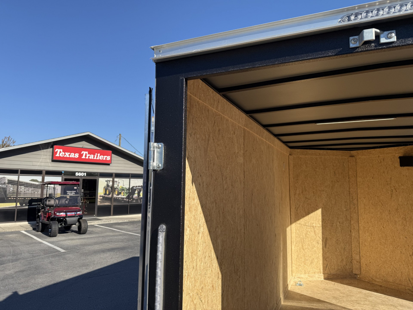 New TX6X12SA TEXAS TRAILERS 6' X 12' CARGO / ENCLOSED TRAILER W/DOUBLE REAR DOORS & SIDE DOOR