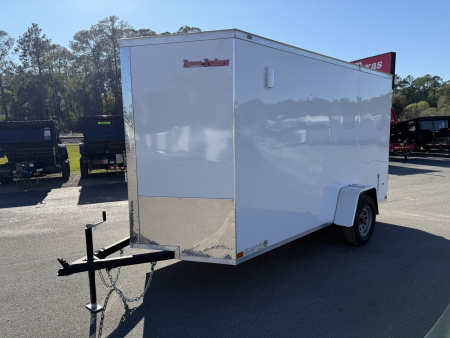 New TX6X12SA TEXAS TRAILERS 6' X 12' CARGO / ENCLOSED TRAILER W/DOUBLE REAR DOORS & SIDE DOOR