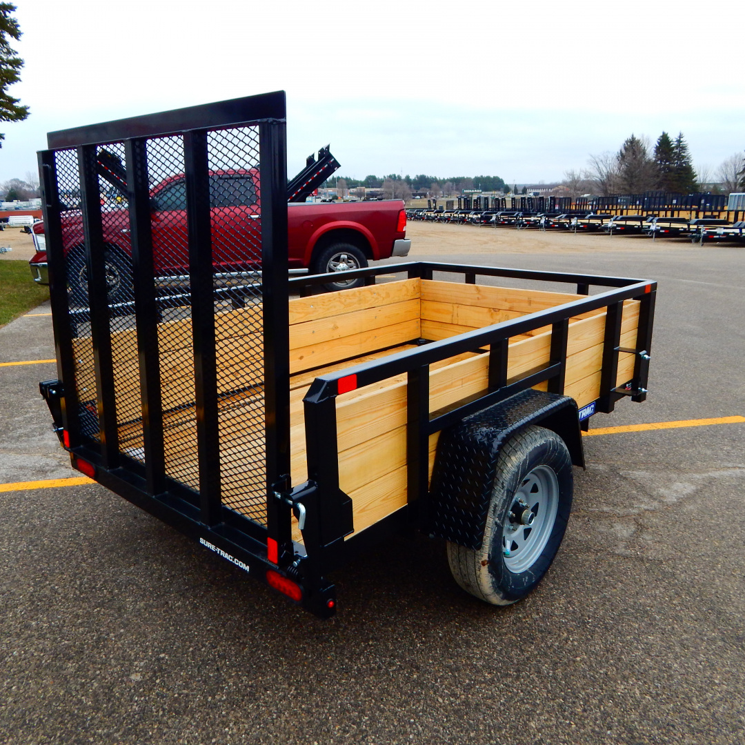 New 2026 Sure-Trac 5x10 3k 3 Board Utility Trailer