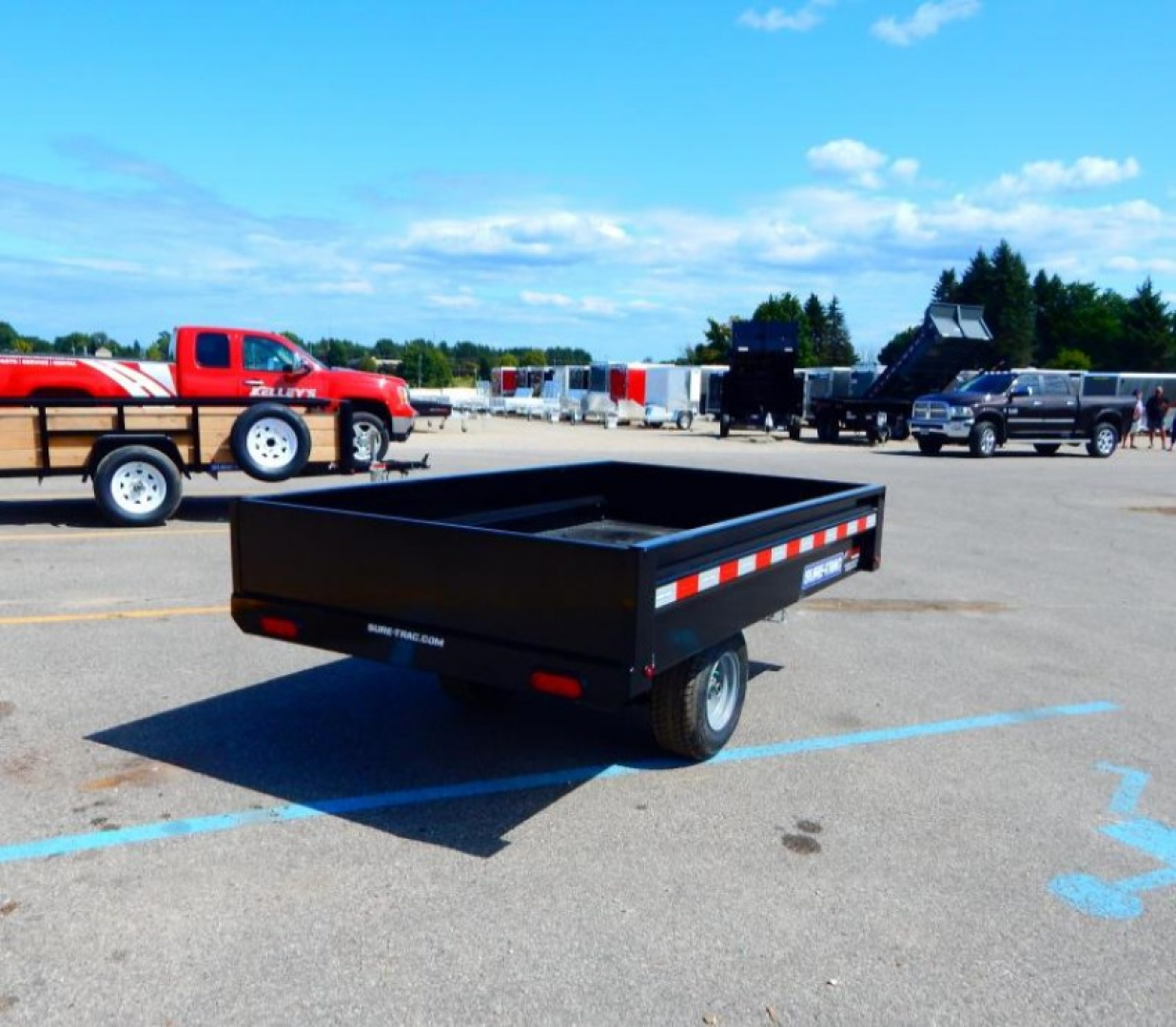 New 2026 Sure-Trac 4.5x8 3k Single Ram Dump Trailer
