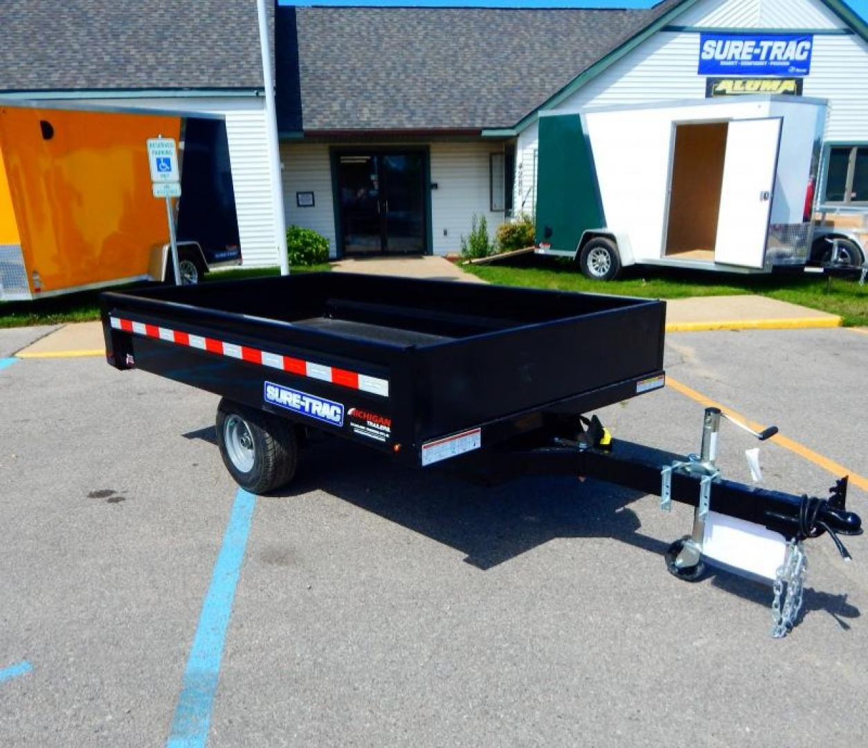 New 2026 Sure-Trac 4.5x8 3k Single Ram Dump Trailer