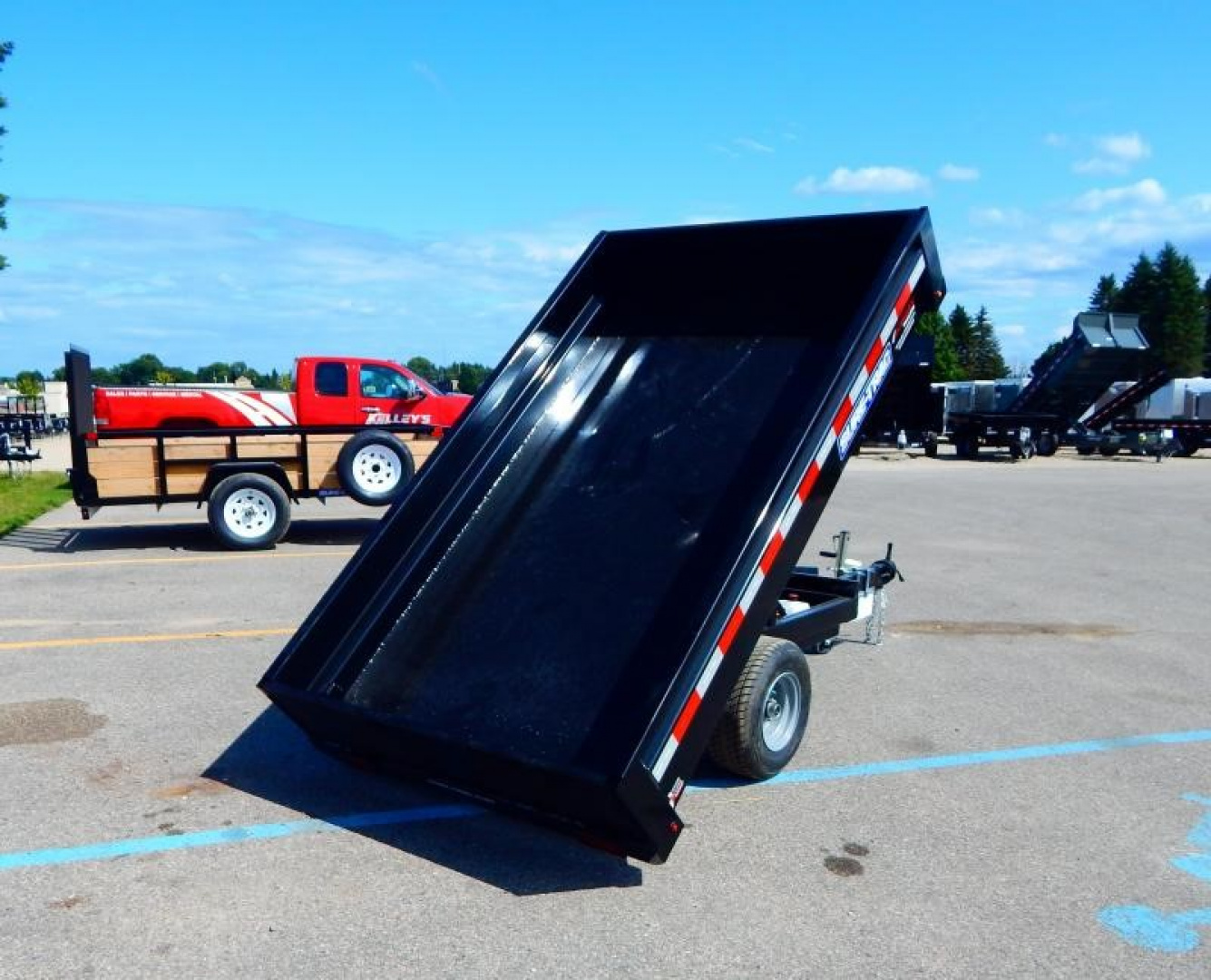 New 2026 Sure-Trac 4.5x8 3k Single Ram Dump Trailer