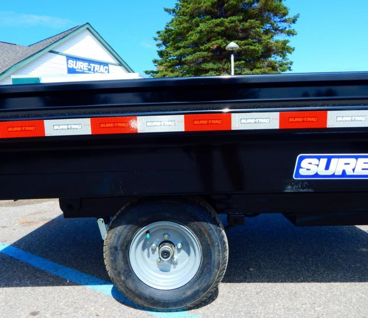 New 2026 Sure-Trac 4.5x8 3k Single Ram Dump Trailer
