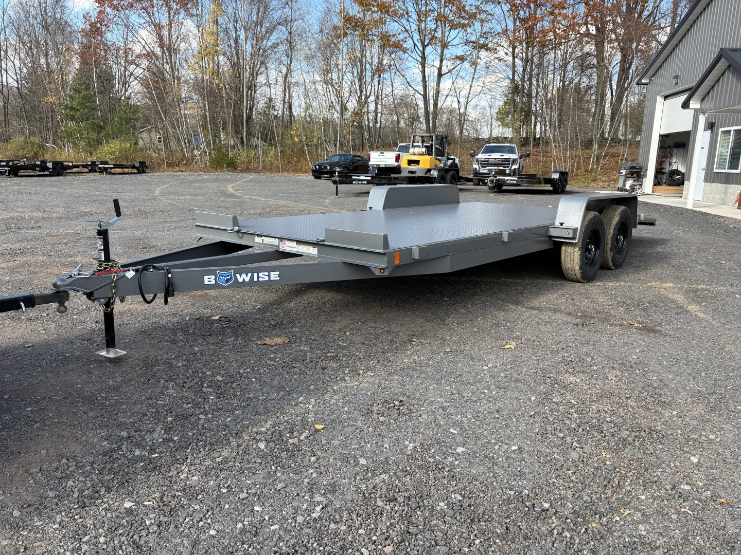 New 2026 BWISE CH10 82x20 10K Full Steel Deck Car Hauler Car Hauler w/Removable Fenders