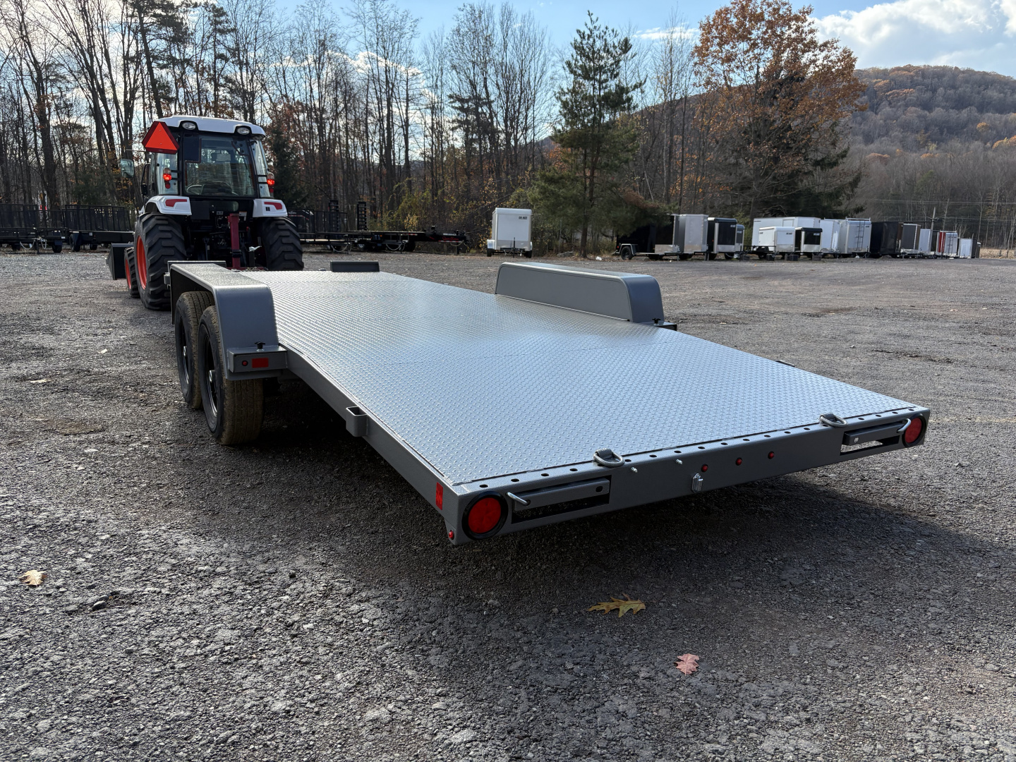 New 2026 BWISE CH10 82x20 10K Full Steel Deck Car Hauler Car Hauler w/Removable Fenders