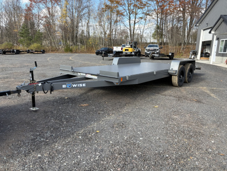 New 2026 BWISE CH10 82x20 10K Full Steel Deck Car Hauler Car Hauler w/Removable Fenders