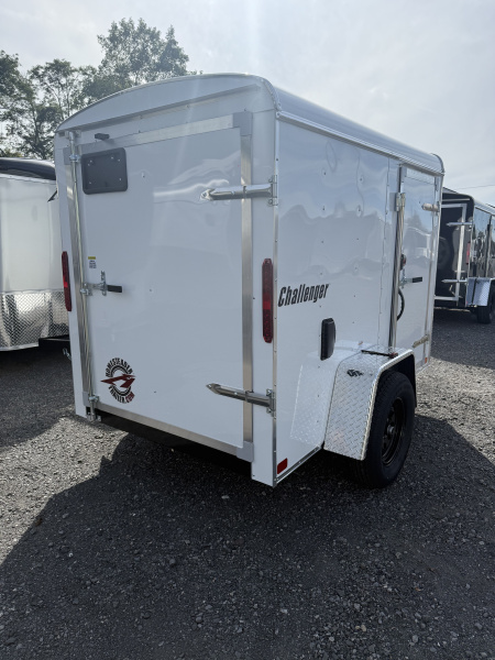 New 2026 Homesteader 5x8 SWING Door Cargo - WHITE