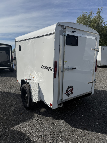 New 2026 Homesteader 5x8 SWING Door Cargo - WHITE