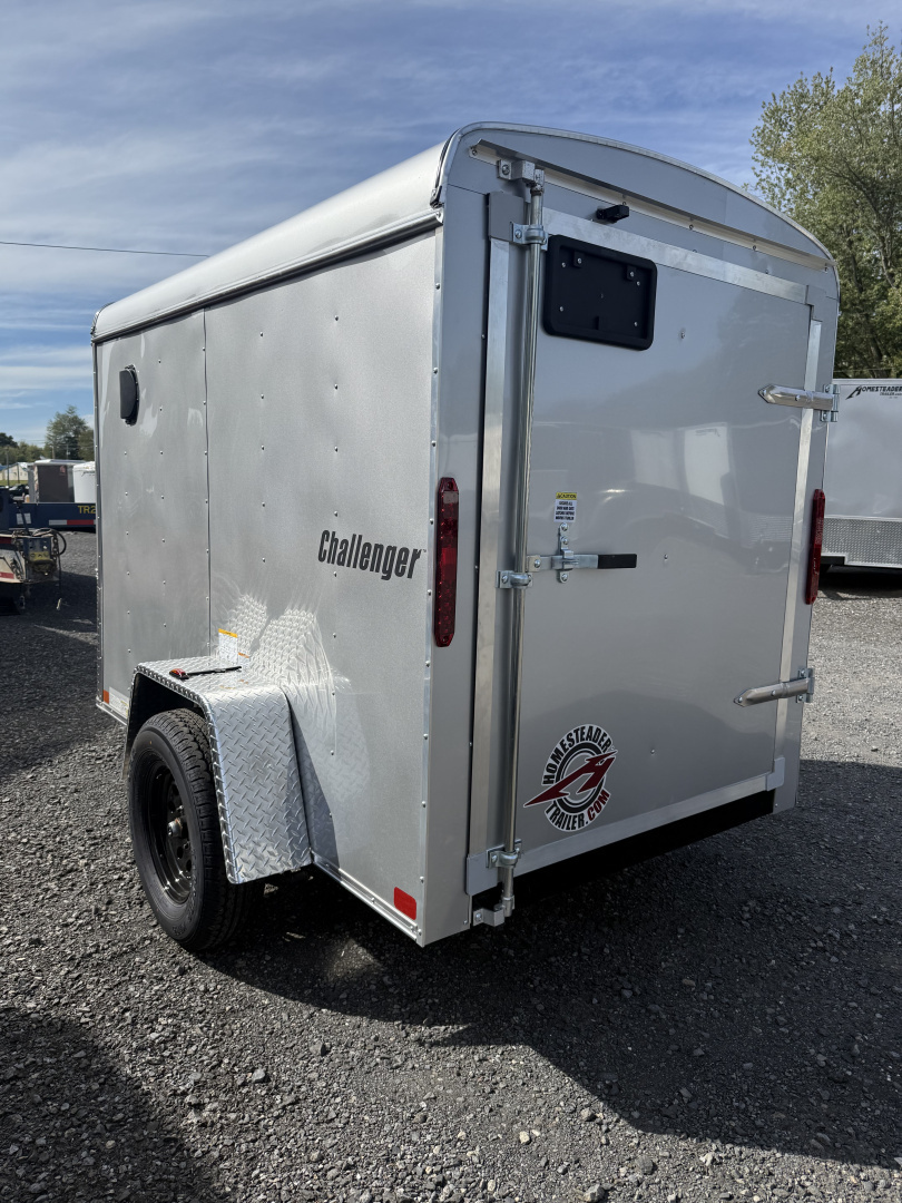 New 2026 Homesteader 5x8 SWING Door Cargo - SILVER