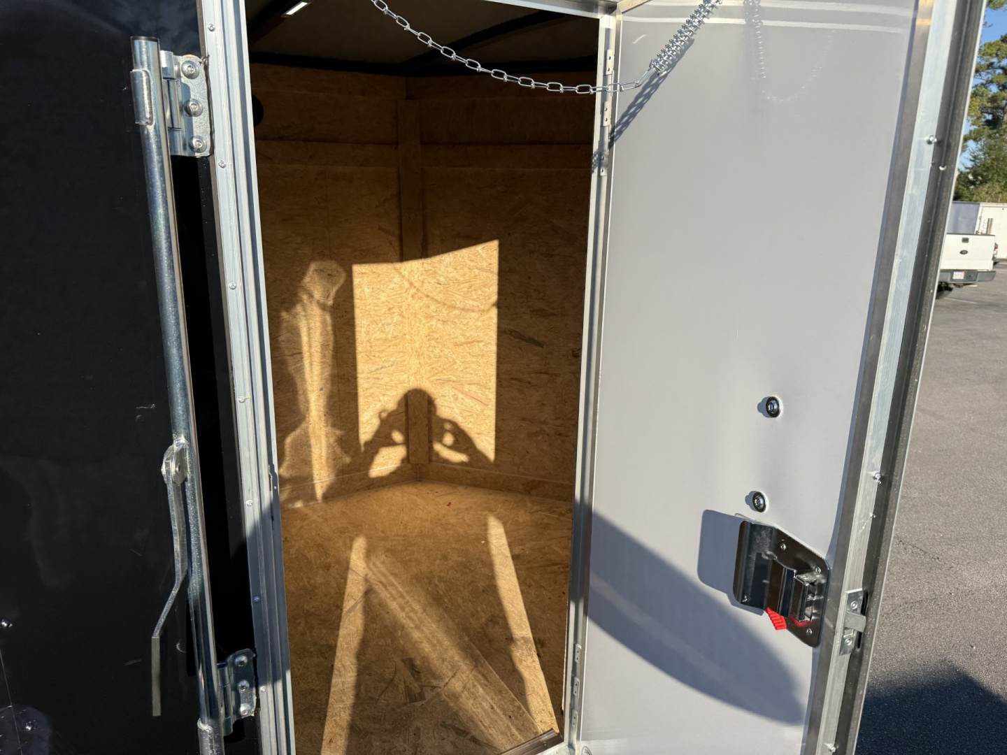 New TX5X8SA TEXAS TRAILERS 5' X 8' CARGO / ENCLOSED TRAILER W/REAR RAMP DOOR & SIDE DOOR