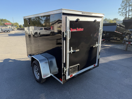 New TX5X8SA TEXAS TRAILERS 5' X 8' CARGO / ENCLOSED TRAILER W/REAR RAMP DOOR & SIDE DOOR