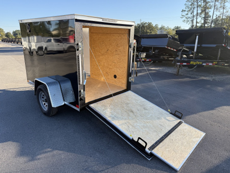 New TX5X8SA TEXAS TRAILERS 5' X 8' CARGO / ENCLOSED TRAILER W/REAR RAMP DOOR & SIDE DOOR