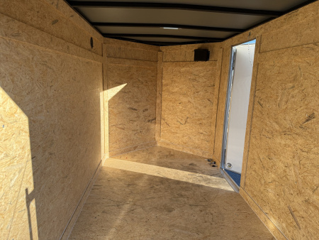 New TX5X8SA TEXAS TRAILERS 5' X 8' CARGO / ENCLOSED TRAILER W/REAR RAMP DOOR & SIDE DOOR