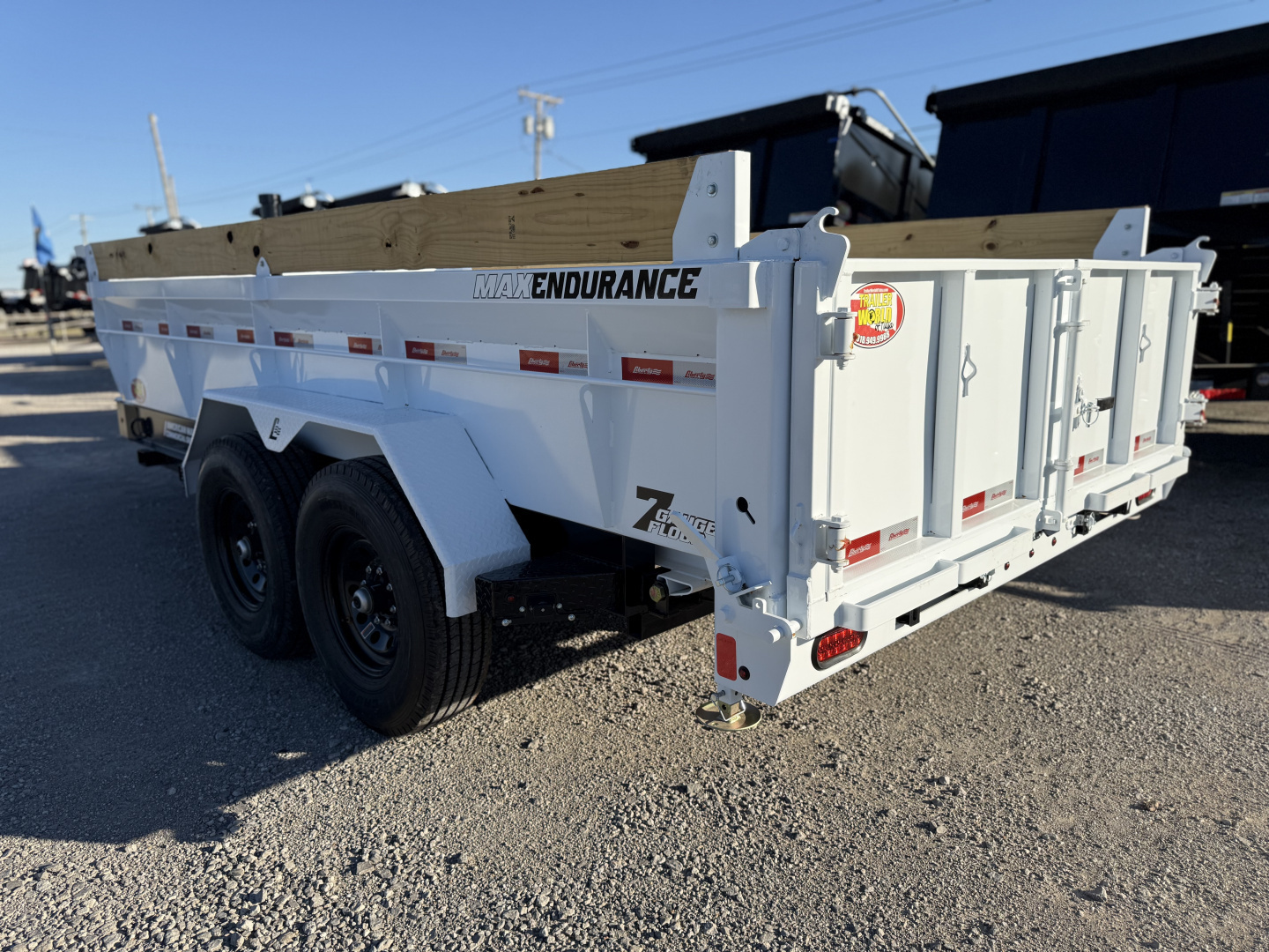 New 2026 Liberty LD14K83x14 Two-Tone Telescopic Hoist Dump Trailer w/ 14 Ply Tire Upg. and Hydraulic Tongue Jack