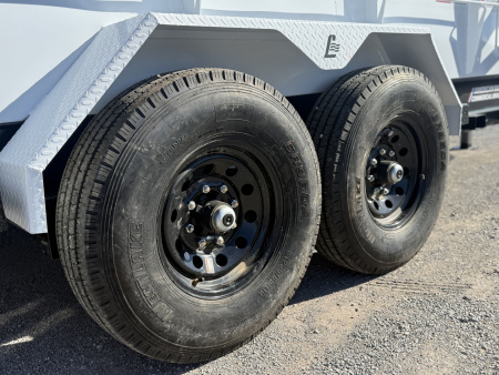 New 2026 Liberty LD14K83x14 Two-Tone Telescopic Hoist Dump Trailer w/ 14 Ply Tire Upg. and Hydraulic Tongue Jack