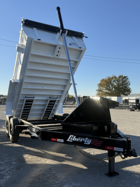 New 2026 Liberty LD14K83x14 Two-Tone Telescopic Hoist Dump Trailer w/ 14 Ply Tire Upg. and Hydraulic Tongue Jack