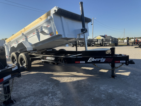 New 2026 Liberty LD14K83x14 Two-Tone Telescopic Hoist Dump Trailer w/ 14 Ply Tire Upg. and Hydraulic Tongue Jack