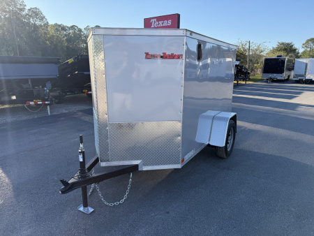 New TX5X8SA TEXAS TRAILERS 5' X 8' CARGO / ENCLOSED TRAILER W/REAR RAMP DOOR