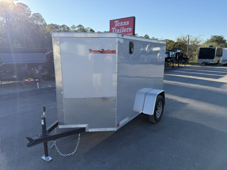 New TX5X8SA TEXAS TRAILERS 5' X 8' CARGO / ENCLOSED TRAILER W/REAR RAMP DOOR