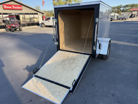 New TX5X8SA TEXAS TRAILERS 5' X 8' CARGO / ENCLOSED TRAILER W/REAR RAMP DOOR