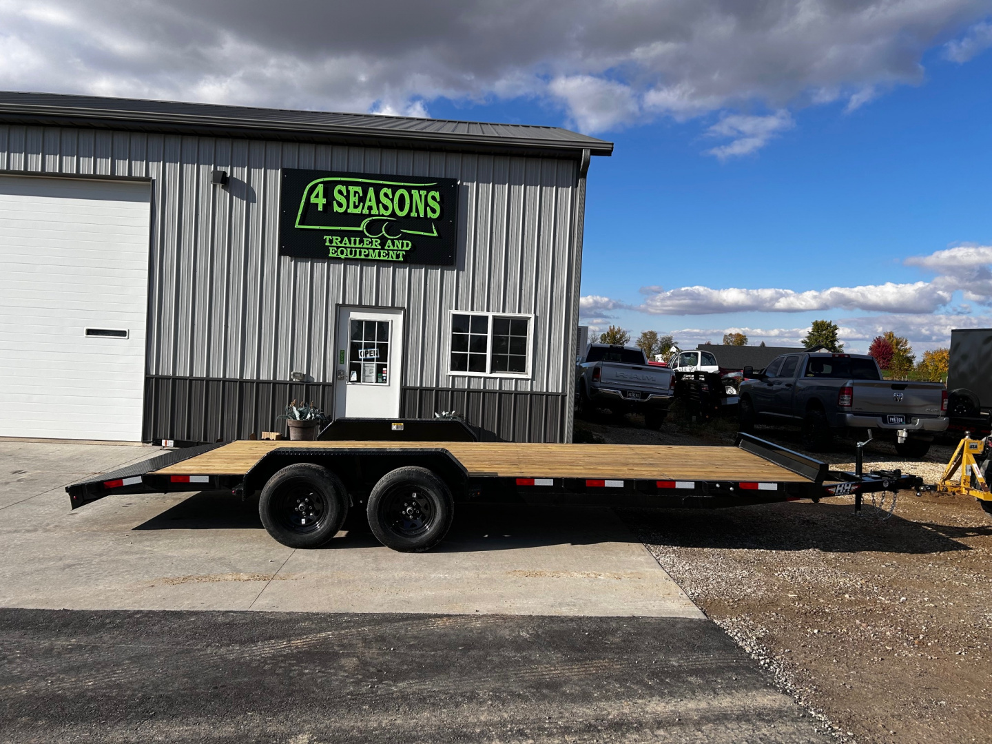 New 2026 H&H Trailers 82"X20' 7k gvwr Slide-Out ramps Car / Racing Trailer